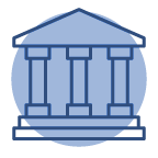 An icon of a government building